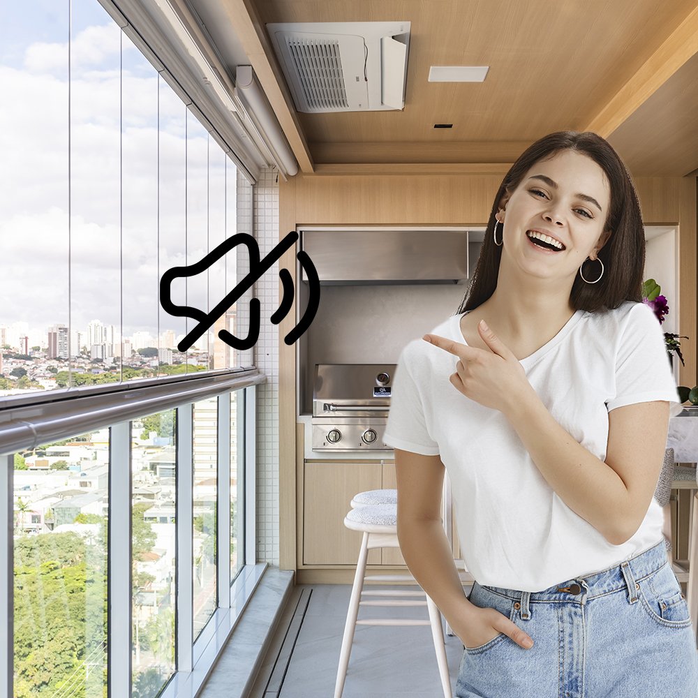 Envidraçamento de sacada com redução de ruido copiar